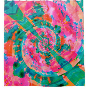 beautiful emotional paint-like illustration abstra shower curtain