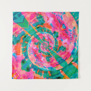 beautiful emotional paint-like illustration abstra tapestry