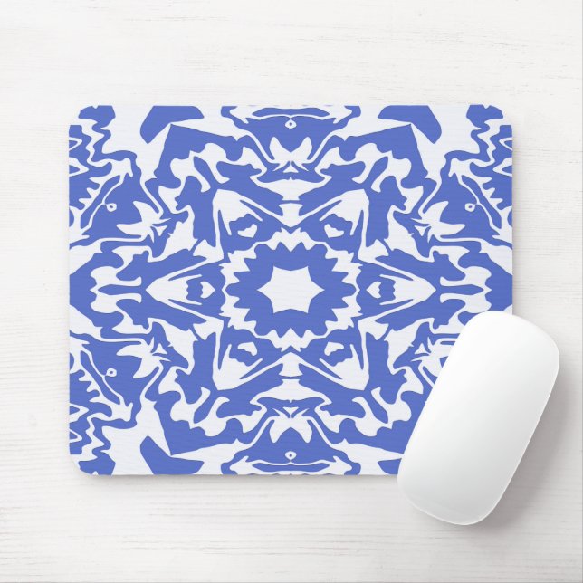 Beautiful en Bleu.... Mouse Pad (With Mouse)