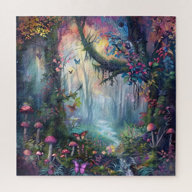 Beautiful Enchanted Forest Jigsaw Puzzle (Vertical)