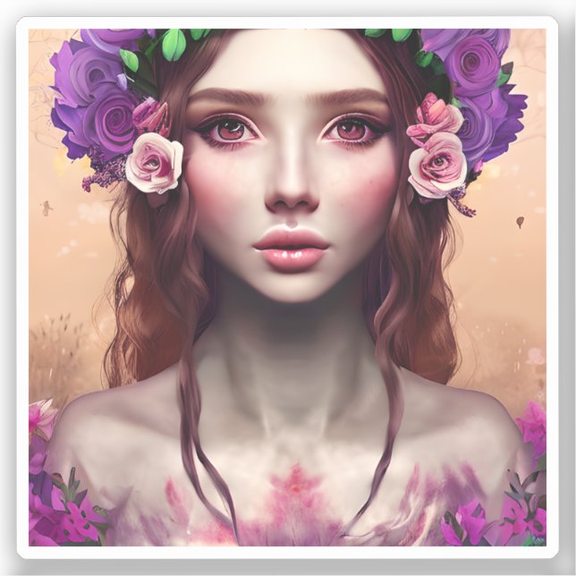 Beautiful Enchantress Fantasy AI Art (Front)