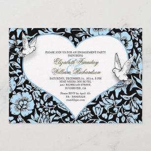 beautiful engagement party custom invitations
