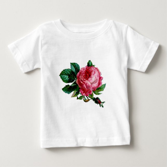 Beautiful English Rose vintage Baby T-Shirt (Front)