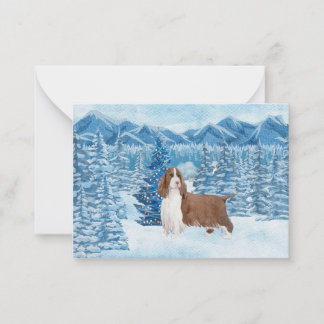 Beautiful English Springer Christmas Card