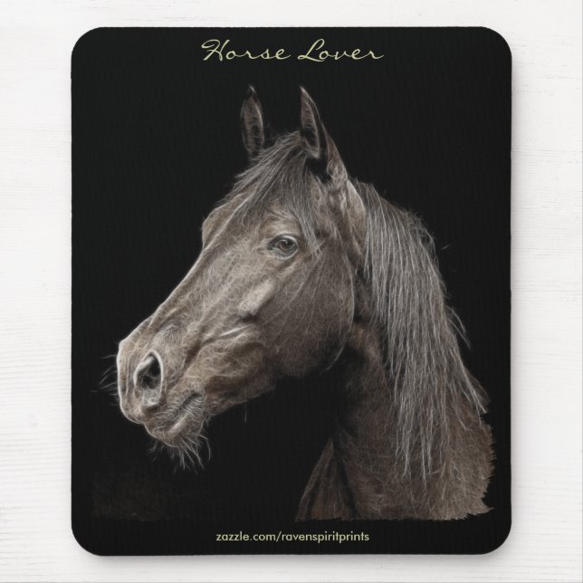 Beautiful Equines Horse-lover's Gift Mouse Pad (Front)