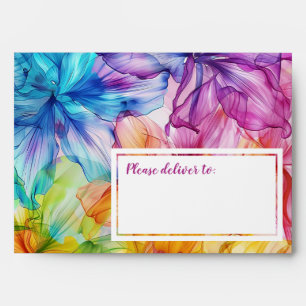 Beautiful Ethereal Bloom rsvp Envelope