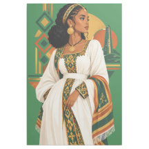 Beautiful Ethiopian Traditional Woman Art Clipboar