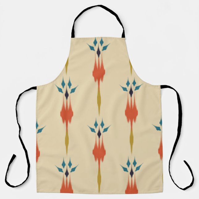 Beautiful Ethnic abstract ikat art. Seamless Kasur Apron (Front)