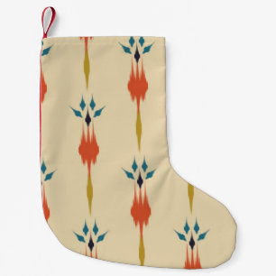 Beautiful Ethnic abstract ikat art. Seamless Kasur Small Christmas Stocking