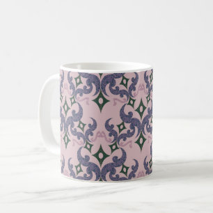 Beautiful ethnic Damascus pattern pointillism Coffee Mug