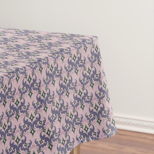 Beautiful ethnic Damascus pattern pointillism  Tablecloth (In Situ)