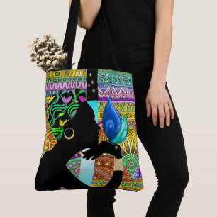 Beautiful Ethnic Woman All Over Print Tote Bag