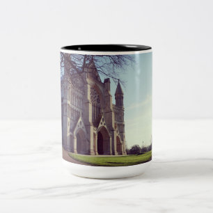 Beautiful European Cathedral Two-Tone Coffee Mug