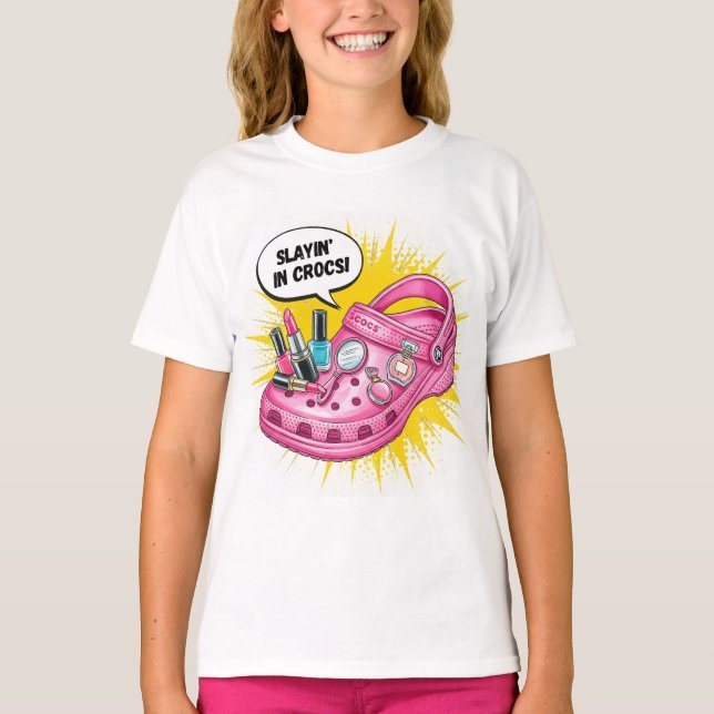 Beautiful Even in Crocs, by Natasha Us   T-Shirt (Front)