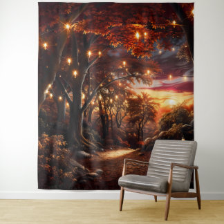 Beautiful Evening Wedding Backdrop Tapestry