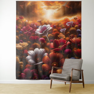 Beautiful Evening Wedding Backdrop Tapestry