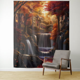 Beautiful Evening Wedding Backdrop Tapestry