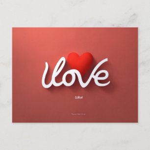 Beautiful expression by postcard