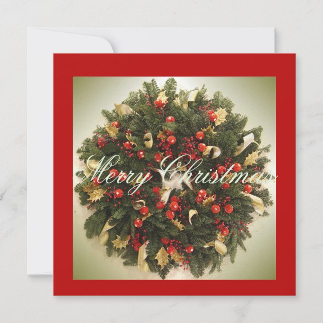 Beautiful Expressions  Flat Holiday Card (Front)