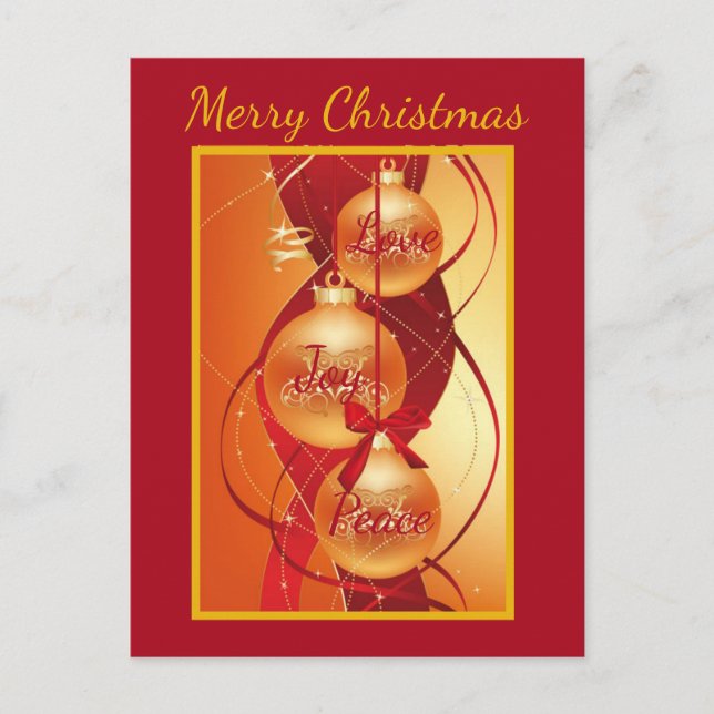 Beautiful Expressions Holiday Postcard (Front)