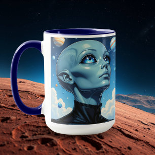 Beautiful Extraterrestrial Alien Being personalize Mug