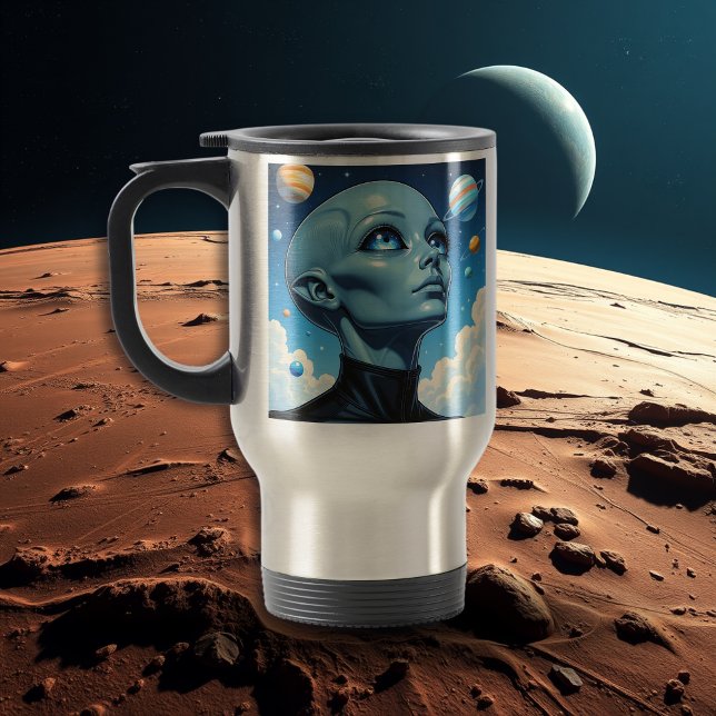 Beautiful Extraterrestrial Alien Being  Travel Mug (Creator Uploaded)