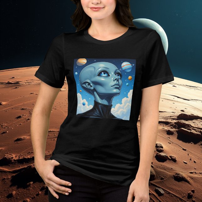 Beautiful Extraterrestrial Alien Being  Tri-Blend Shirt (Creator Uploaded)