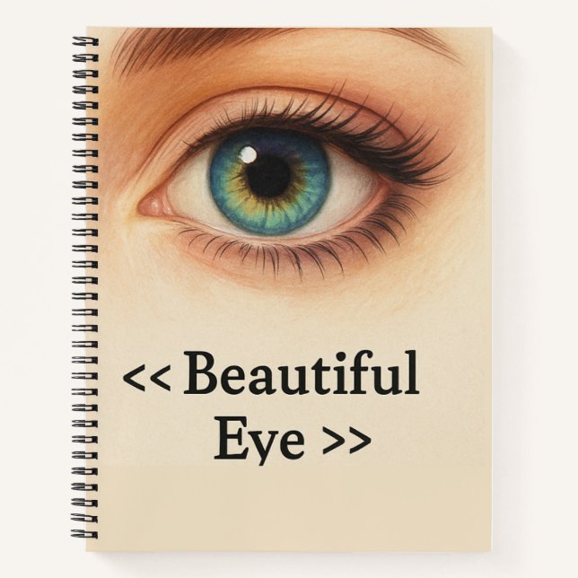 Beautiful Eye – Aesthetic Notebook for Creative So (Front)