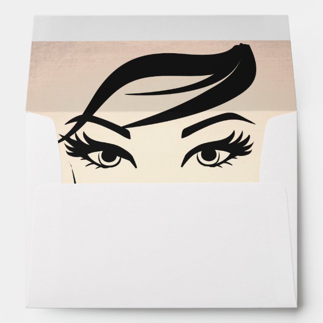Beautiful Eyelashes and Brows Beauty Salon Envelope (Back (Bottom))