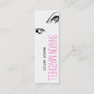 Beautiful Eyes Makeup Artist Beauty Salon Spa Mini Business Card