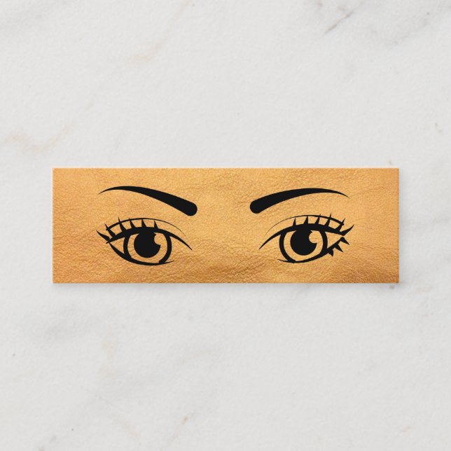 Beautiful Eyes Mini Business Card (Front)