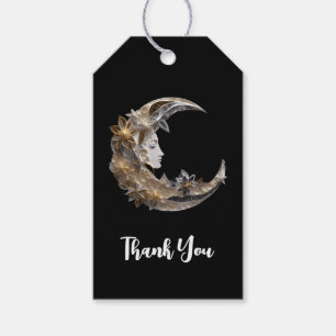 Beautiful Face in the Moon Thank You Gift Tags