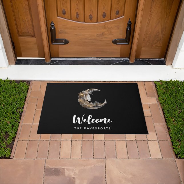 Beautiful Face in the Moon Welcome Doormat (Outdoor)