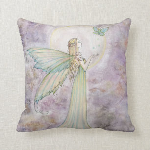 Beautiful Faerie and Butterfly Throw Pillow