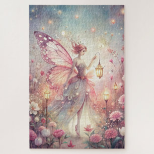 Beautiful Fairy in Garden Jigsaw Puzzle