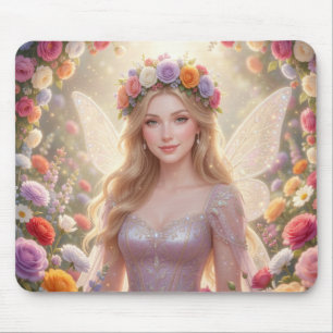 Beautiful fairy princess mouse pad