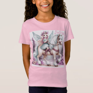 Beautiful Fairy Riding a Horse T-Shirt