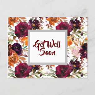 Beautiful Fall Colours Get Well  Postcard