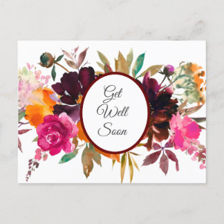Beautiful Fall Colours Get Well  Postcard