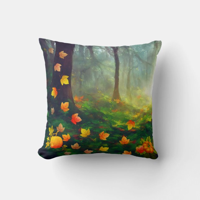 Beautiful Fall leaves Cushion (Front)