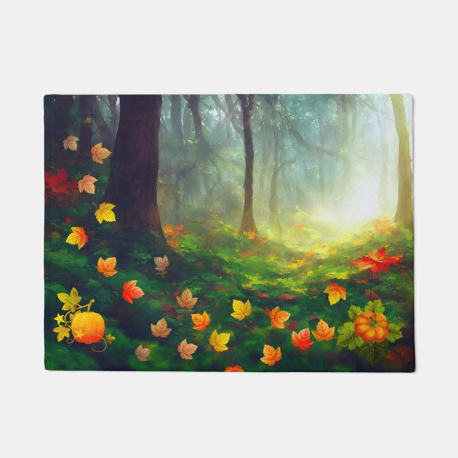 Beautiful Fall leaves Doormat (Front)