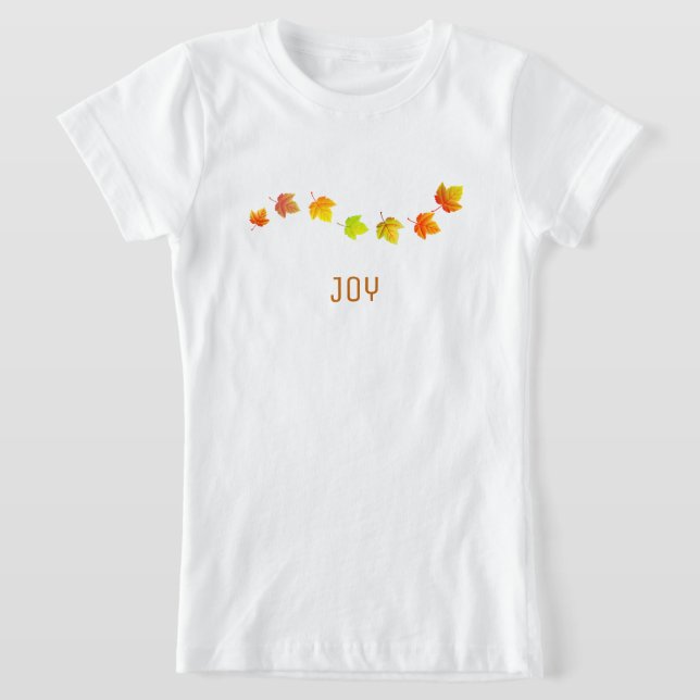 Beautiful Fall Leaves  T-Shirt (Laydown)