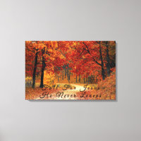 Beautiful Fall Road Canvas Print