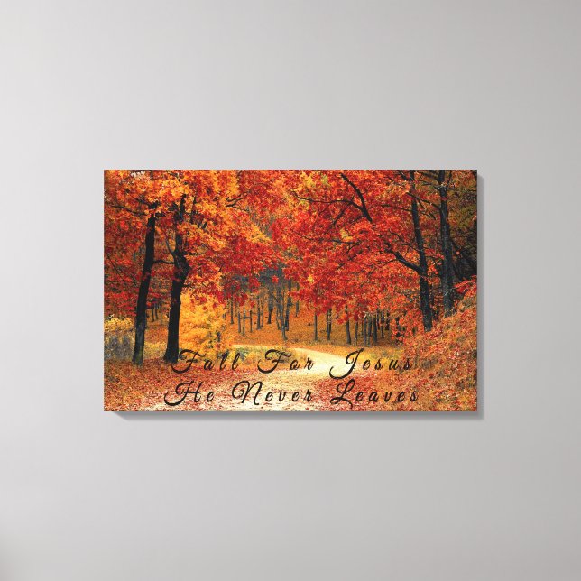 Beautiful Fall Road Canvas Print (Front)
