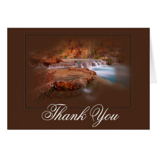 Beautiful Fall Season Stream Thank You Card