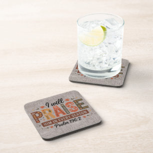 Beautiful Fall /Thanksgiving Christian Verse Coaster