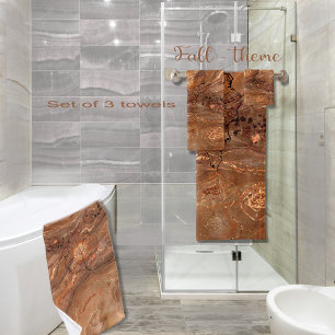 Beautiful Fall theme Bath Towel Set