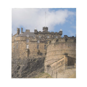 Beautiful famous giant Edinburgh Castle in Notepad