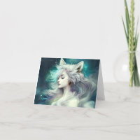 Beautiful Fantastical Wolf Animal Graphic