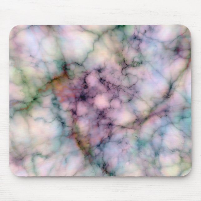 Beautiful Fantasy Coloured Marble Abstract Designs Mouse Pad (Front)